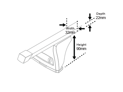 Standard Bar Dimensions Diagram